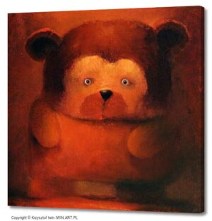 Helpless Big Bear (16x16″)